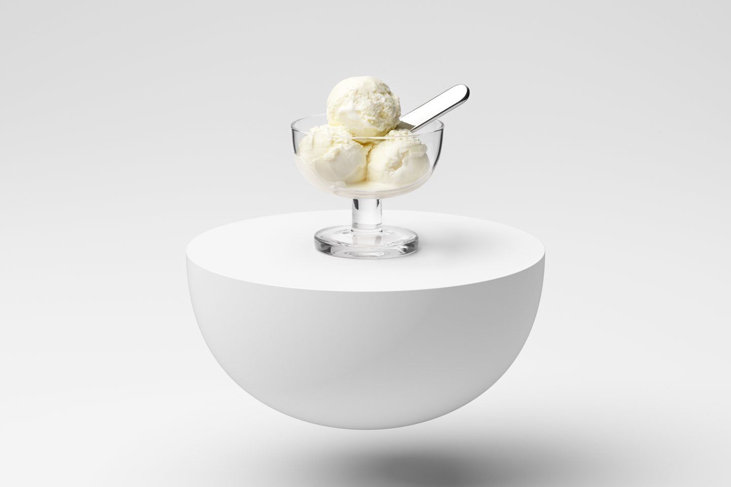 Ice Cream Spoon and Bowl